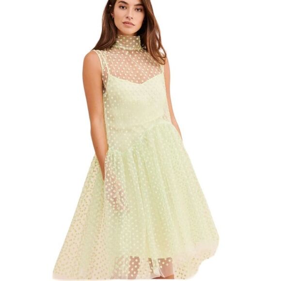 Naya Rea Dance All Night Midi Dress Size 12 Green - Picture 1 of 10